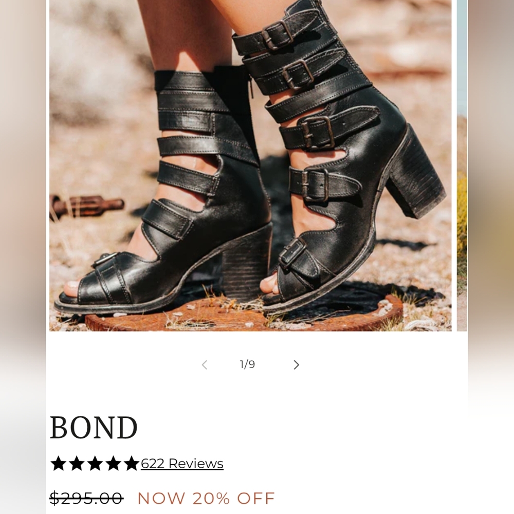 Freebird Strappy Black Leather Women's Boots